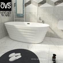 Hot Sales New Design Elegant White Bathroom Acrylic Bathtub